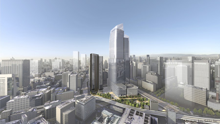 東京・常盤橋地区の再開発イメージ(三菱地所提供)