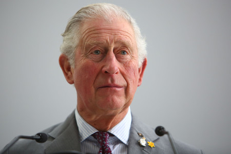 チャールズ英皇太子=ウェールズ南部、2月21日(AFP時事)