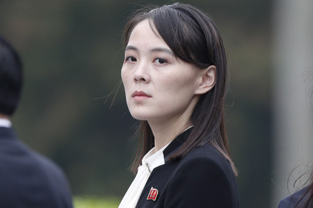 北朝鮮の金与正朝鮮労働党第1副部長=2019年3月、ハノイ(EPA時事)