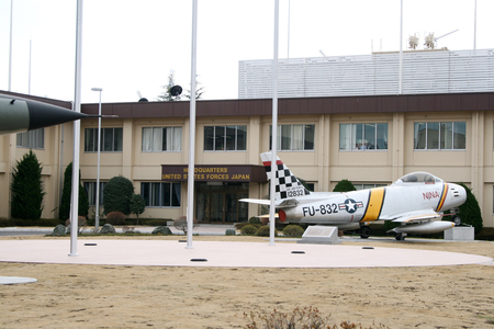 在日米軍司令部=2012年3月、東京・米軍横田基地