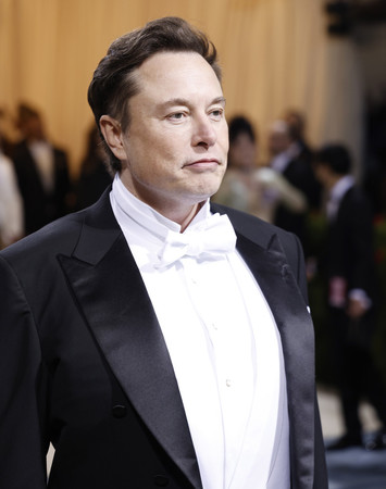 米実業家のイーロン・マスク氏=2日、ニューヨーク(EPA時事)