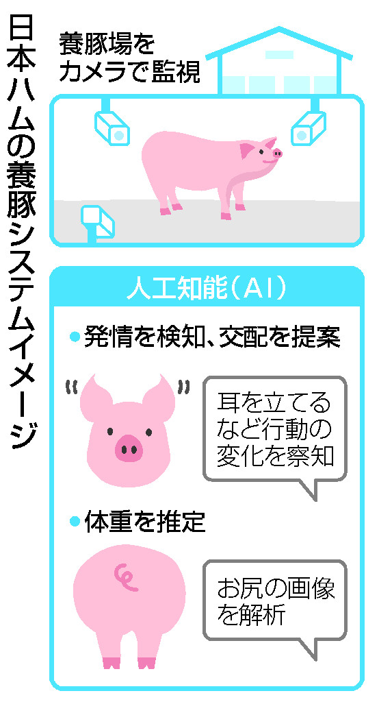 日本ハムの養豚システムイメージ