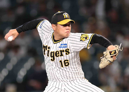 力投する阪神先発の西勇=26日、甲子園