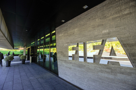 国際サッカー連盟(FIFA)本部=スイス・チューリヒ(AFP時事)