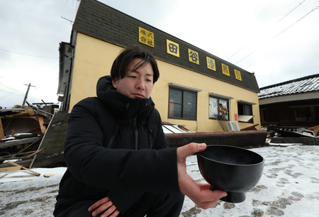 輪島塗工房「必ず伝統継承」＝寄付と声援、復興へ力―能登地震で壊滅的