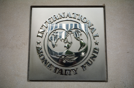 国際通貨基金（ＩＭＦ）のロゴマーク（ＡＦＰ時事）