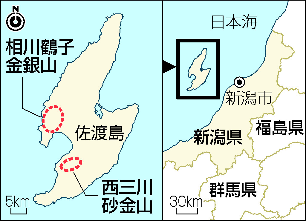 佐渡島の金山