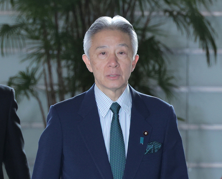 盛山正仁文部科学相＝３月１９日、首相官邸