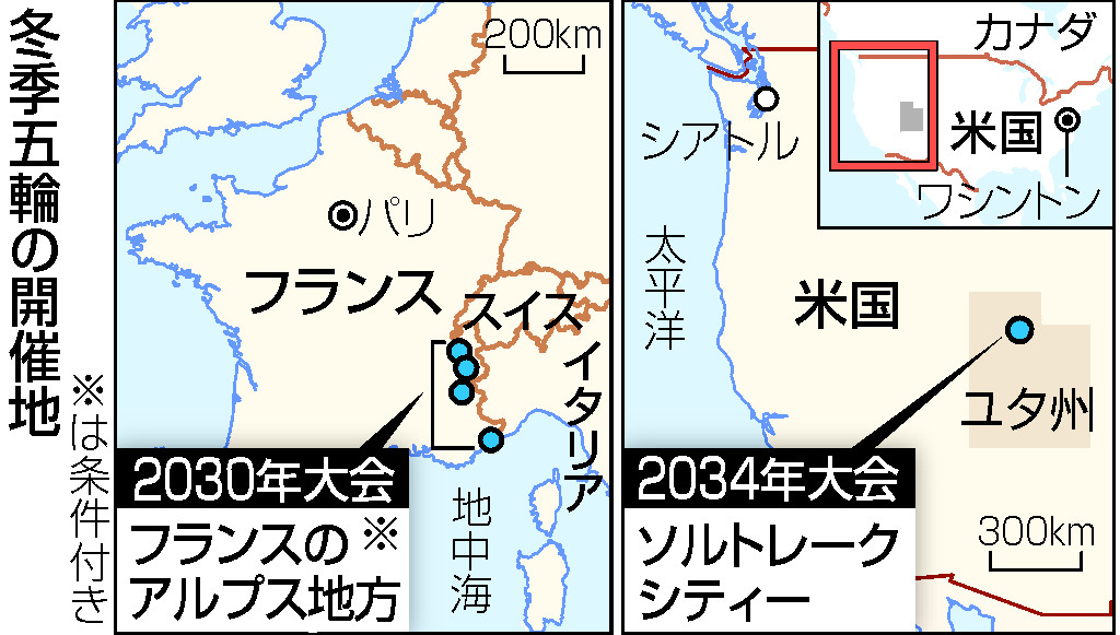 冬季五輪の開催地