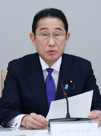 岸田文雄首相＝２５日、首相官邸