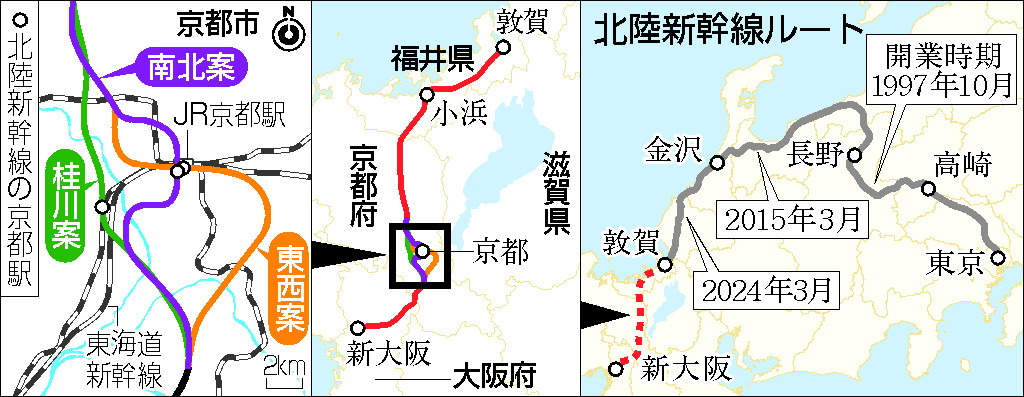 北陸新幹線ルート