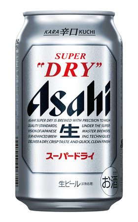 アサヒビールが値上げする「スーパードライ」（３５０ミリリットル入り缶）（同社提供）