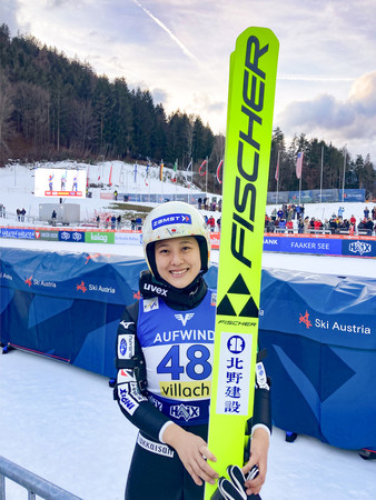 個人第９戦で１１位だった丸山希＝６日、オーストリア・フィラハ