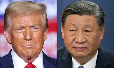 トランプ次期米大統領（左）と中国の習近平国家主席（ＡＦＰ時事）