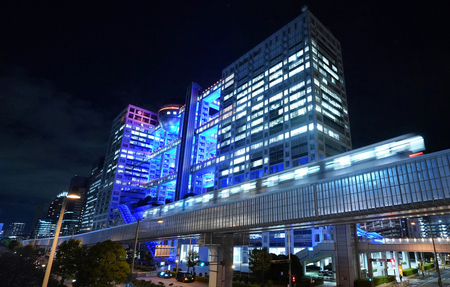 フジテレビ本社=27日、東京都港区(AFP時事)