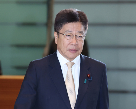 加藤勝信金融相=4日、首相官邸