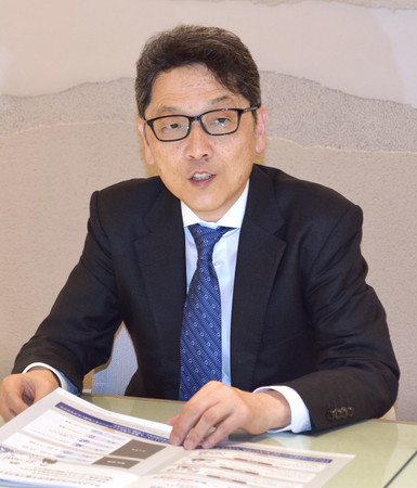 みずほ証券と楽天証券が出資する「MiRaIウェルス・パートナーズ」の進藤正毅社長=15日、東京・大手町