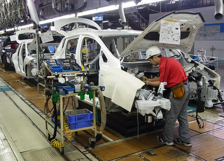日産自動車の追浜工場=2014年9月、神奈川県横須賀市