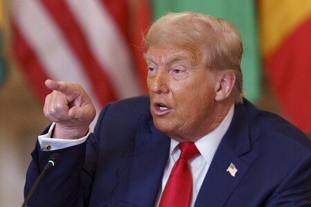 トランプ米大統領＝９日、ワシントン（ＥＰＡ時事）