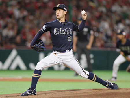 オリックスの田嶋、「120％」の力投＝プロ野球 | 時事通信