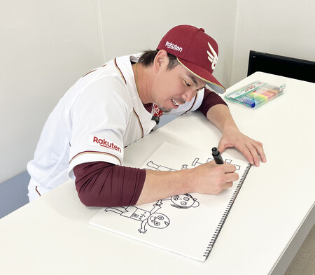 マエケン画伯がグッズデビュー＝プロ野球・楽天 | 時事通信ニュース