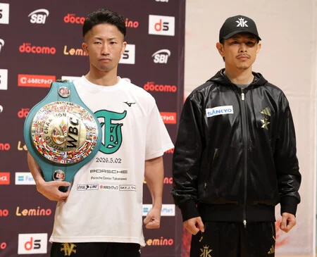井上尚弥「人生懸け」、中谷潤人「必勝」＝2日に東京ドーム決戦