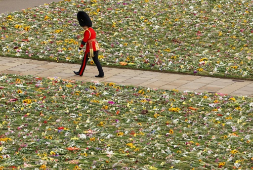 エリザベス女王に手向けられた大量の花 堆肥化して再利用 時事通信ニュース