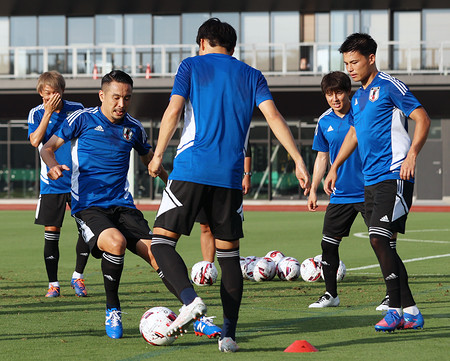練習する男子日本代表 サッカー 時事通信ニュース