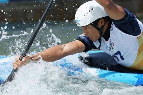 写真】【カヌー】羽根田卓也〔パリ五輪〕 | 時事通信ニュース