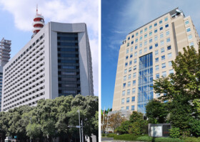 警視庁本部（写真左）と栃木県警本部