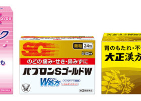 大正製薬が値上げする市販薬（同社提供）