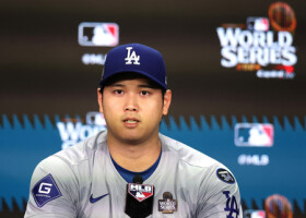 米大リーグ、ドジャースの大谷翔平選手＝１０月２８日、ニューヨーク