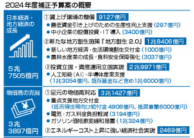 ２０２４年度補正予算案の概要