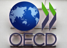 経済協力開発機構（ＯＥＣＤ）のロゴマーク（ＥＰＡ時事）
