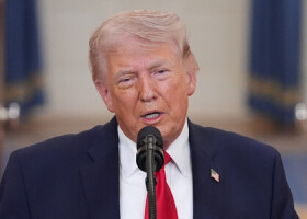 トランプ米大統領＝１日、ワシントン（ＡＦＰ時事）